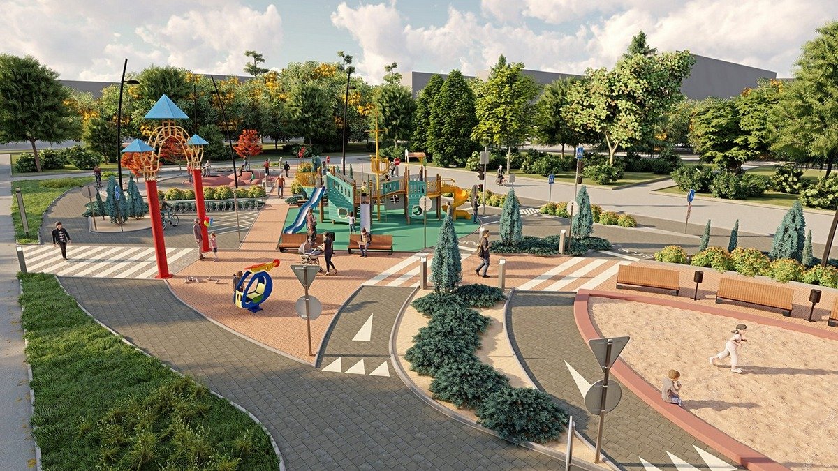 Детский городок, который появился в сквере Усачева в 2020 году Детский городок, который появился в сквере Усачева в 2020 году