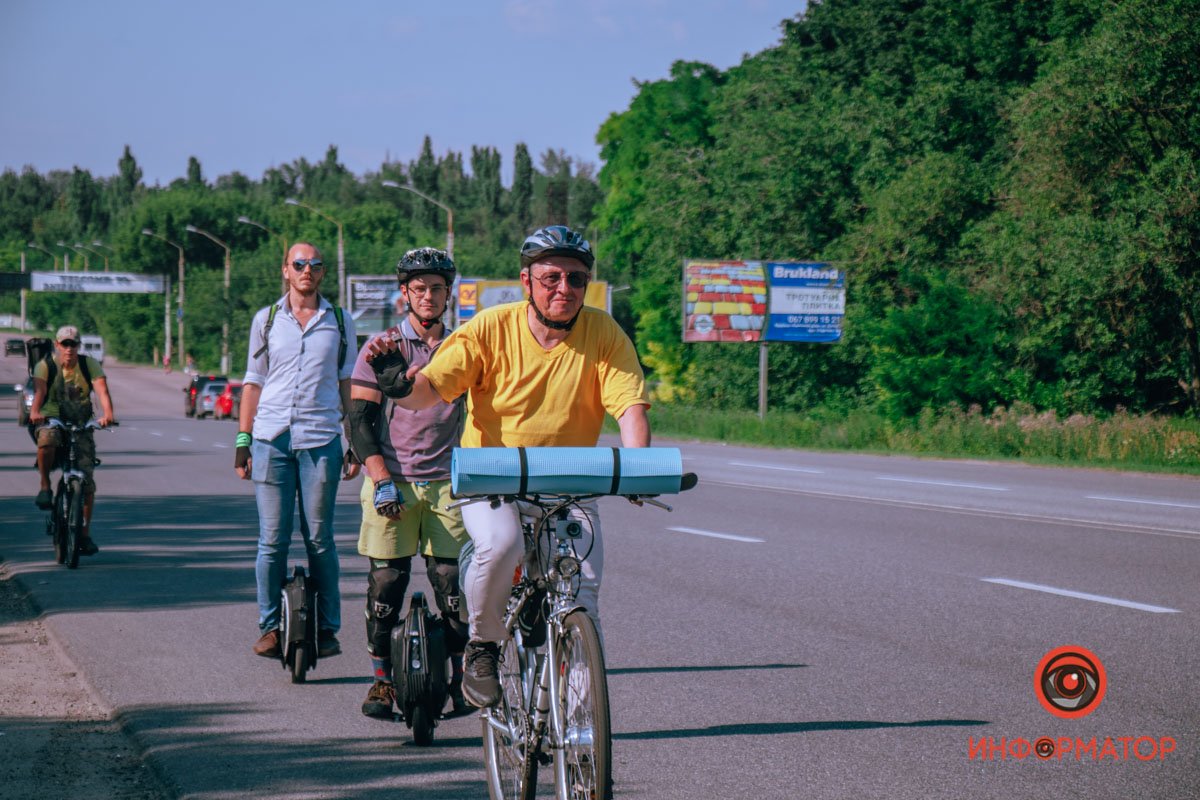 В велопробеге участвовали люди разных возрастов