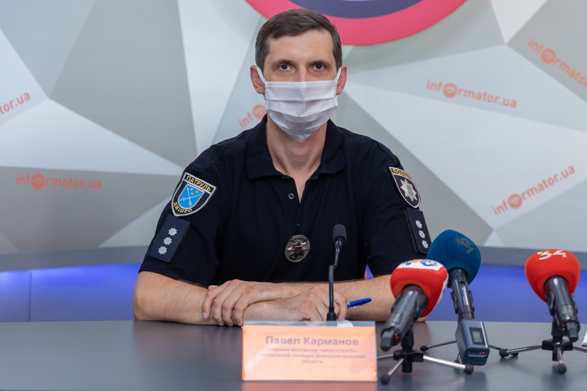 Павел Карманов — инспектор пресс-службы Патрульной полиции в Днепропетровской области