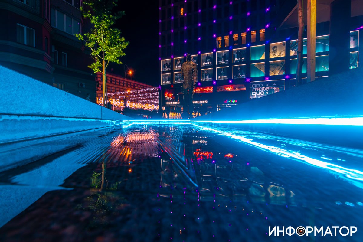 Вид ручья снизу