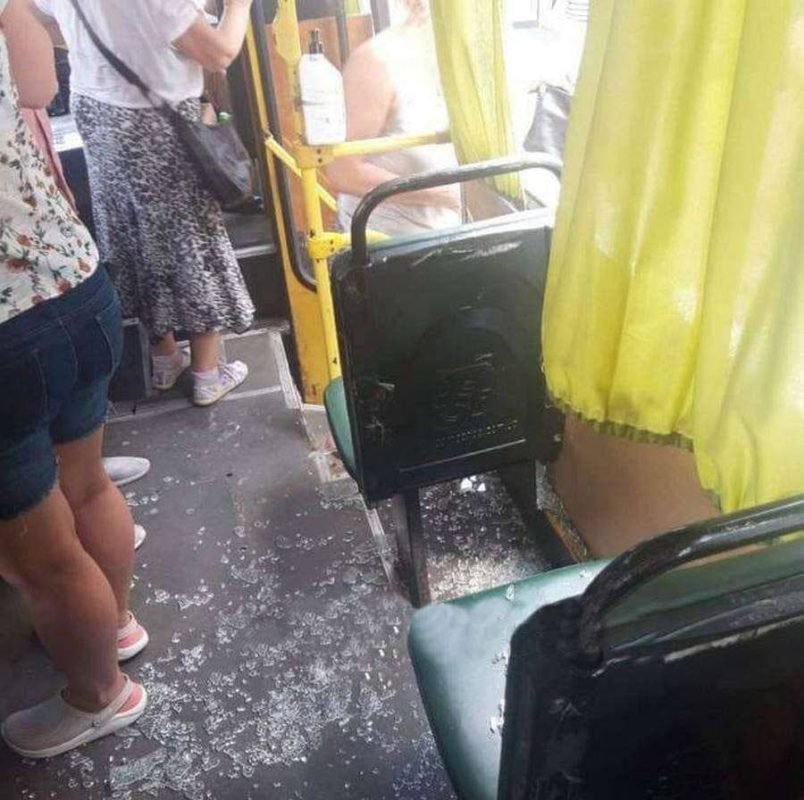 Автобус №124 съезжал с Центрального моста и двигался в сторону левого берега