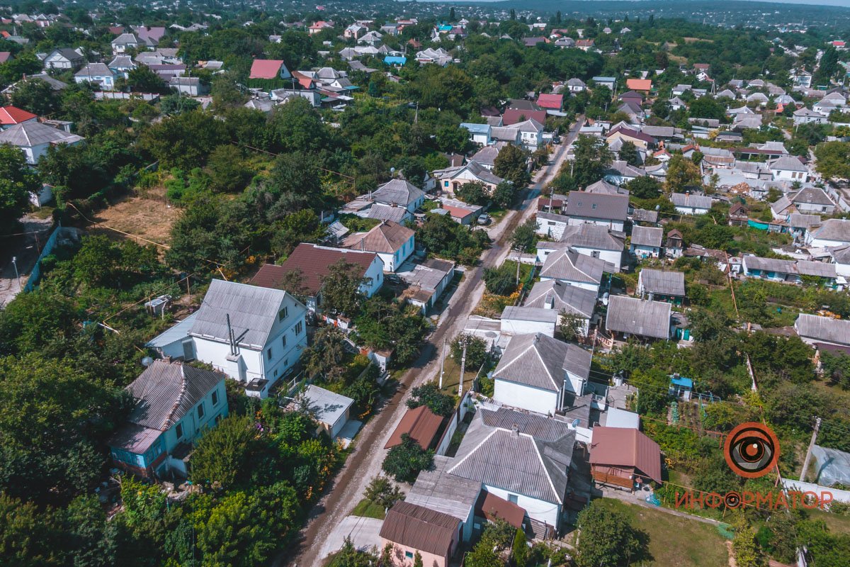 Ручей в Новокодакском районе с высоты Ручей в Новокодакском районе с высоты