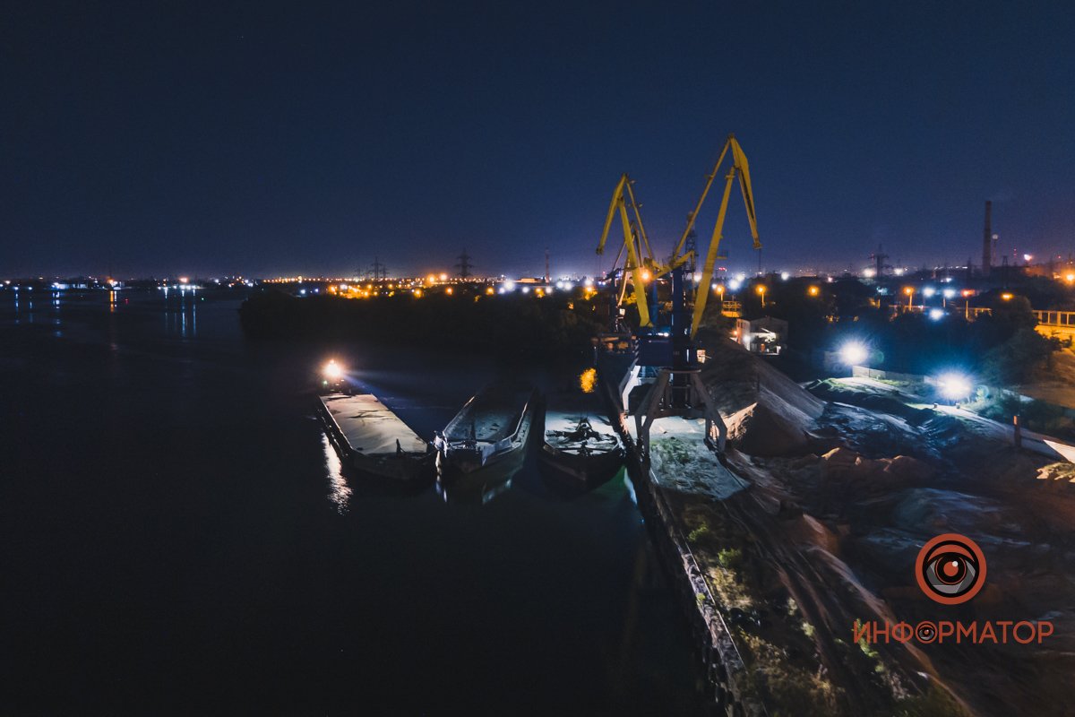 подъемные краны над Днепром подъемные краны над Днепром