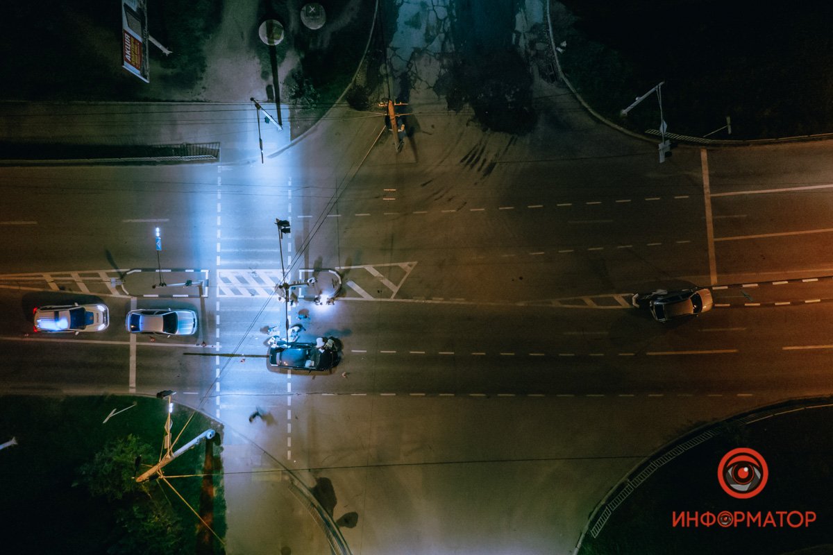 Авария случилась около 23:00