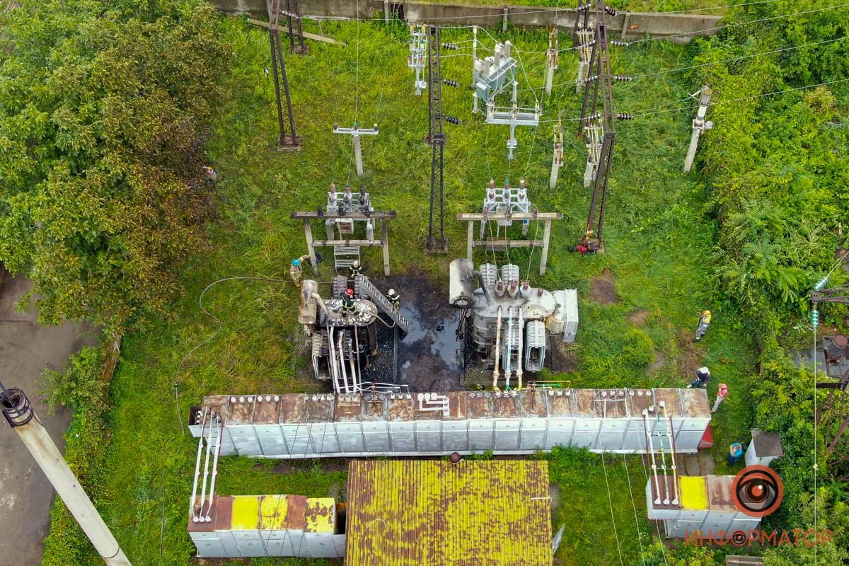 С высоты хорошо видно масштаб возгорания