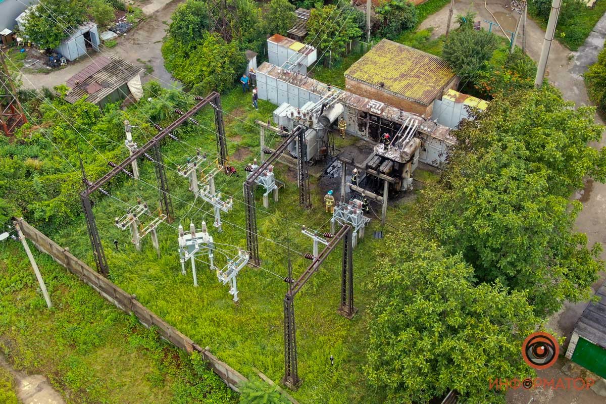 Перед тушением трансформатора обесточили всю подстанцию