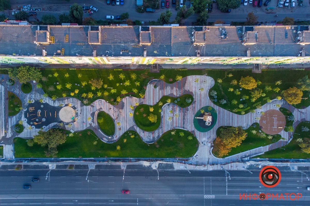 Как выглядит сквер на Слобожанском проспекте 1