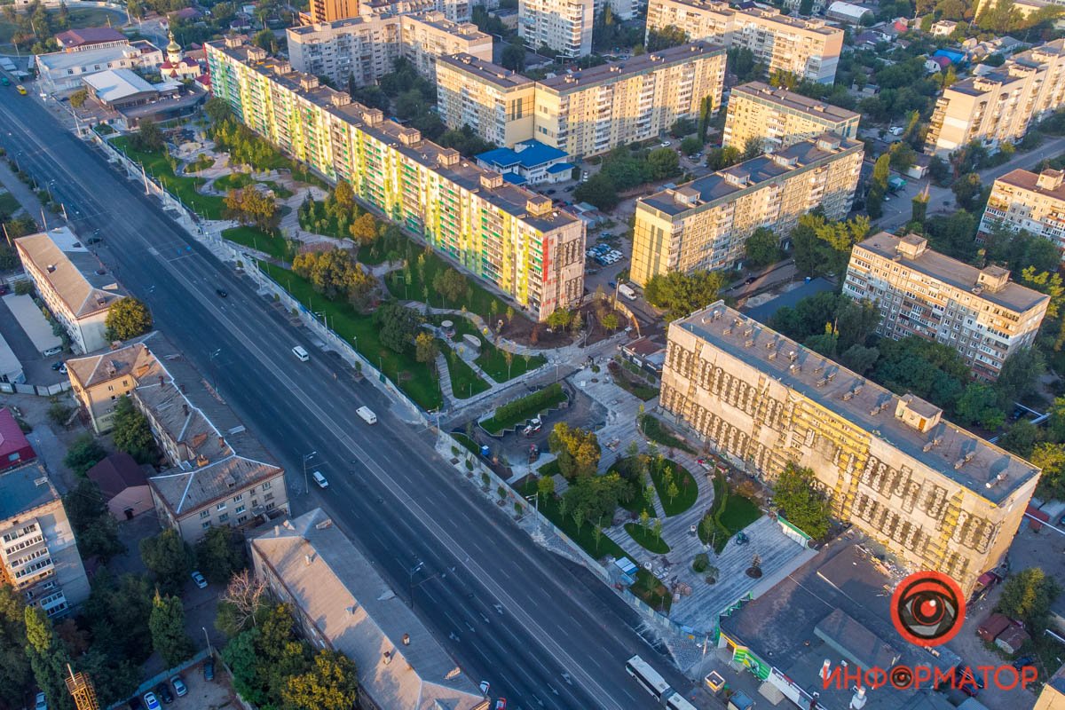 Как выглядит сквер на Слобожанском проспекте 4