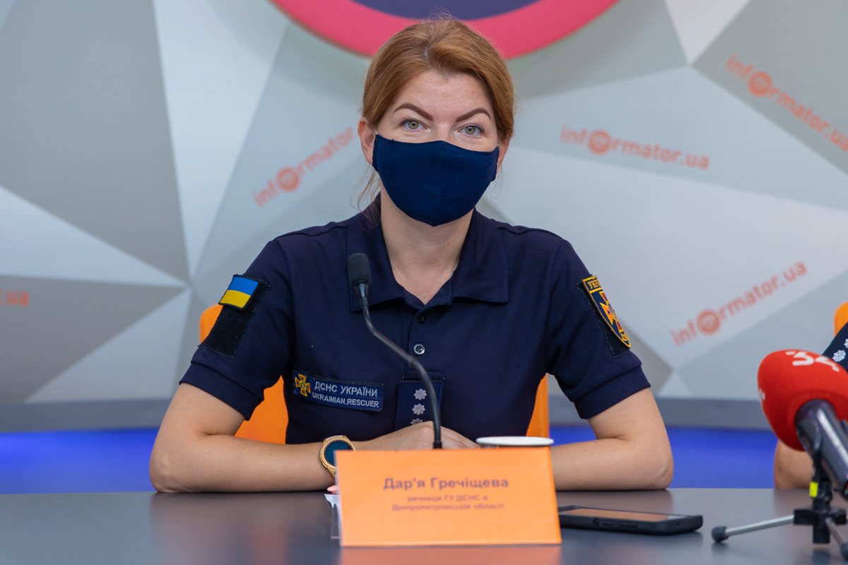 Дарья Гречищева — пресс-секретарь ГУ ГСЧС в Днепропетровской области