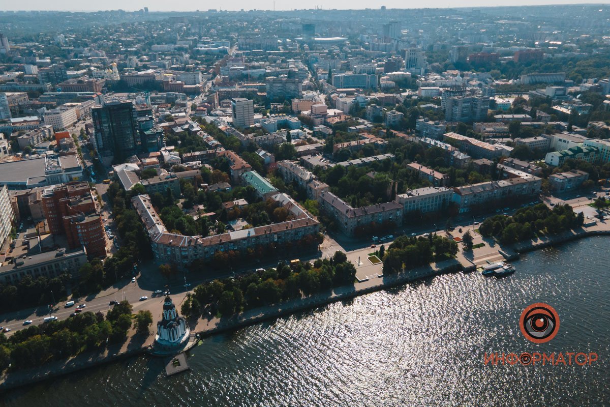 Каким видит Днепр птица в августе 