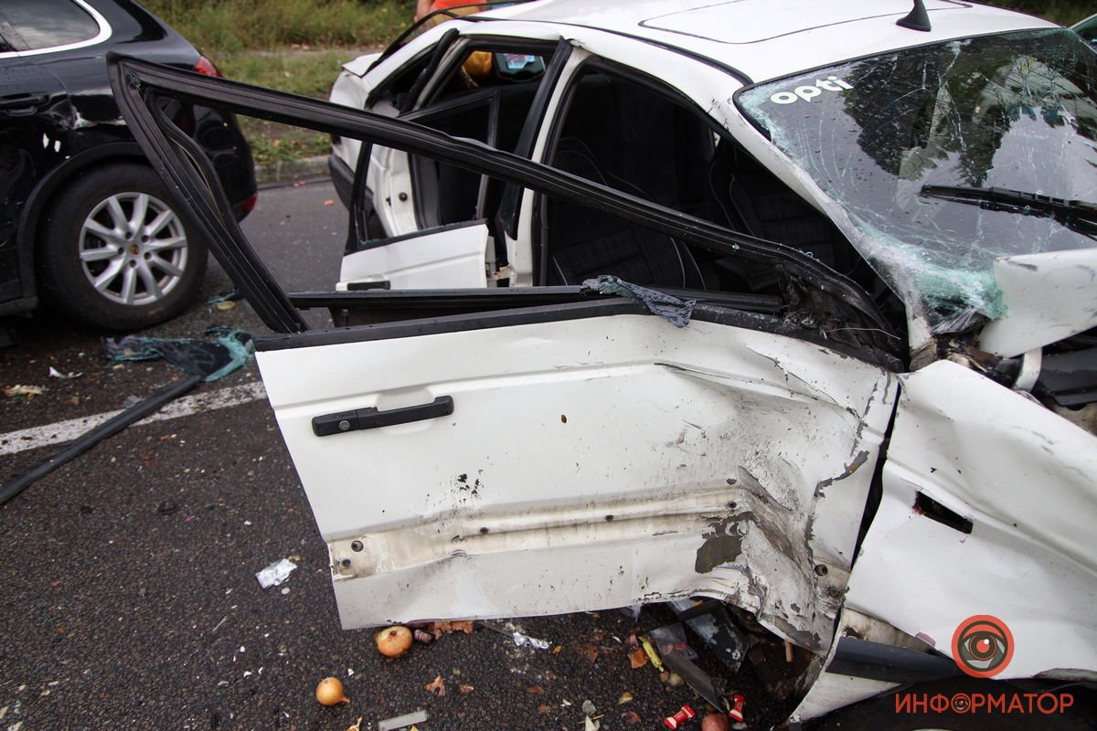 В четверг, 2 сентября, на улице Криворожской случилось ДТП