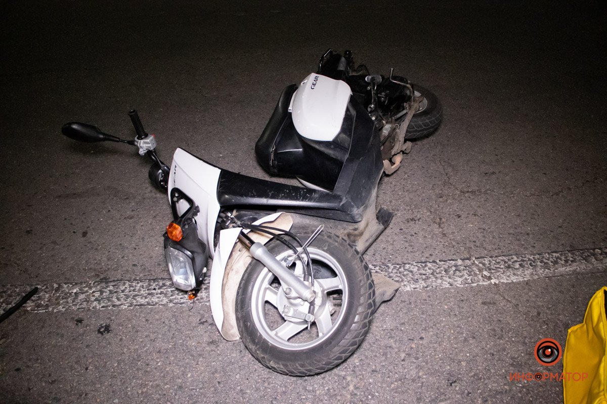 В результате аварии пострадал курьер Glovo