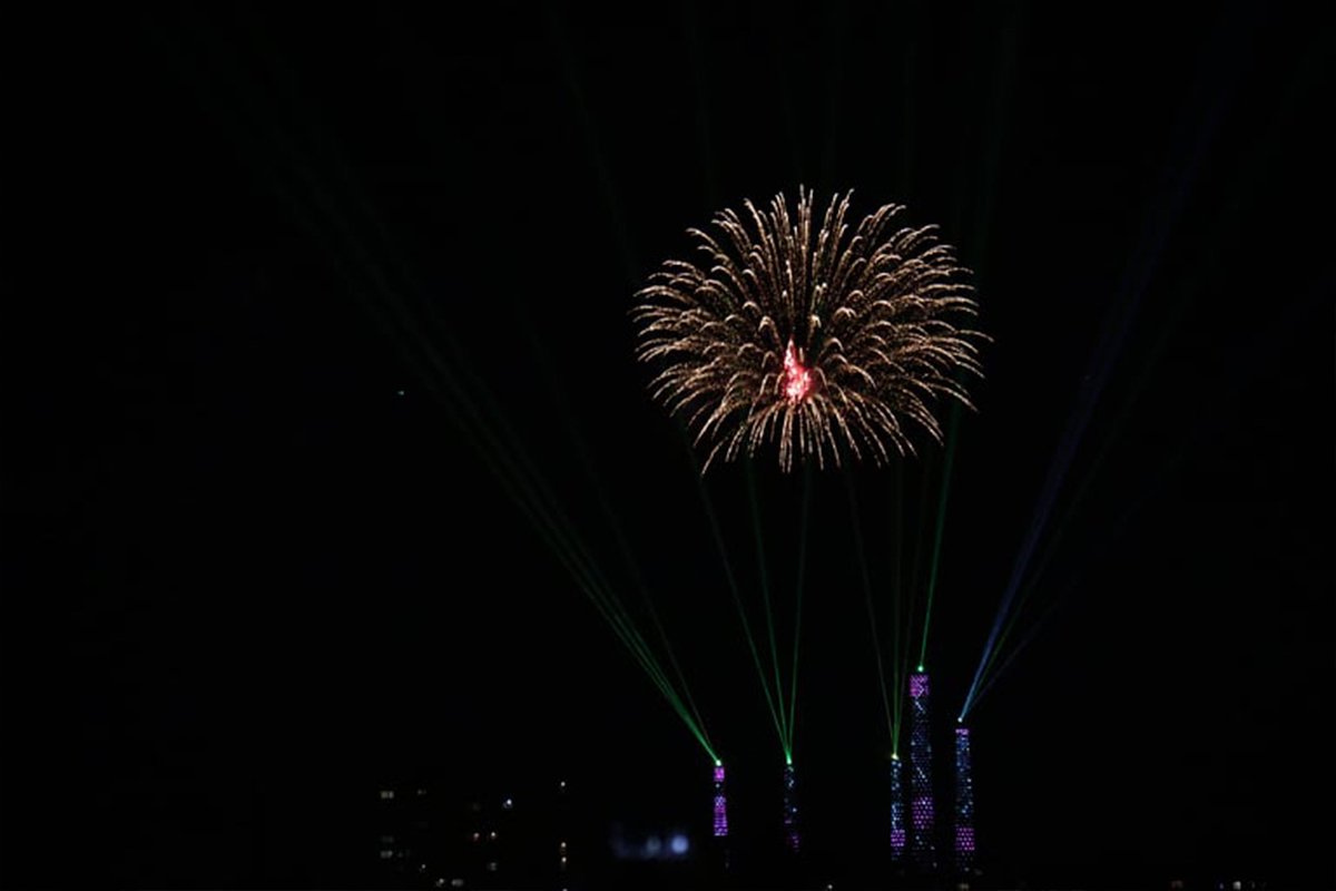 В Днепре День города завершили шоу Dnipro Light Flowers, претендующим стать самой масштабной артинсталляцией в мире 16