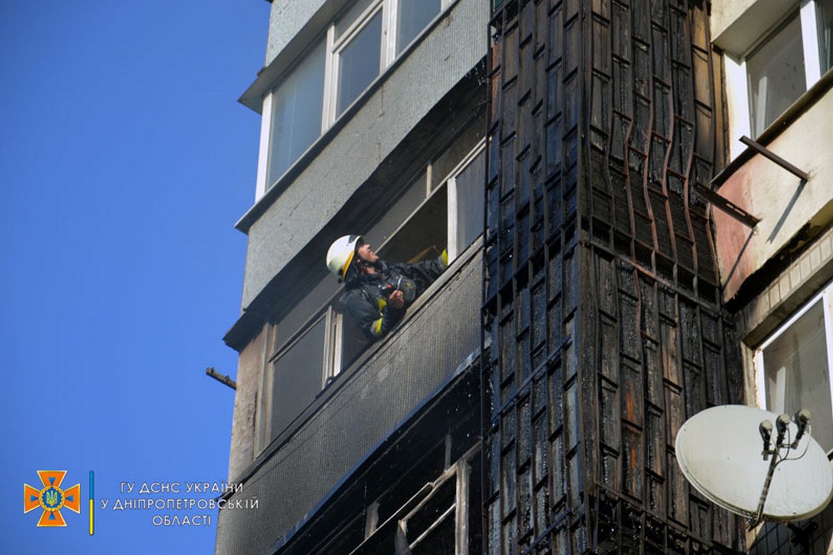 Пожар на улице Решетиловской