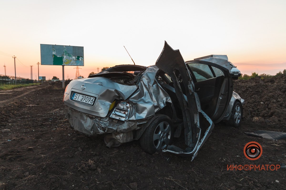 Вид на результат ДТП сзади 