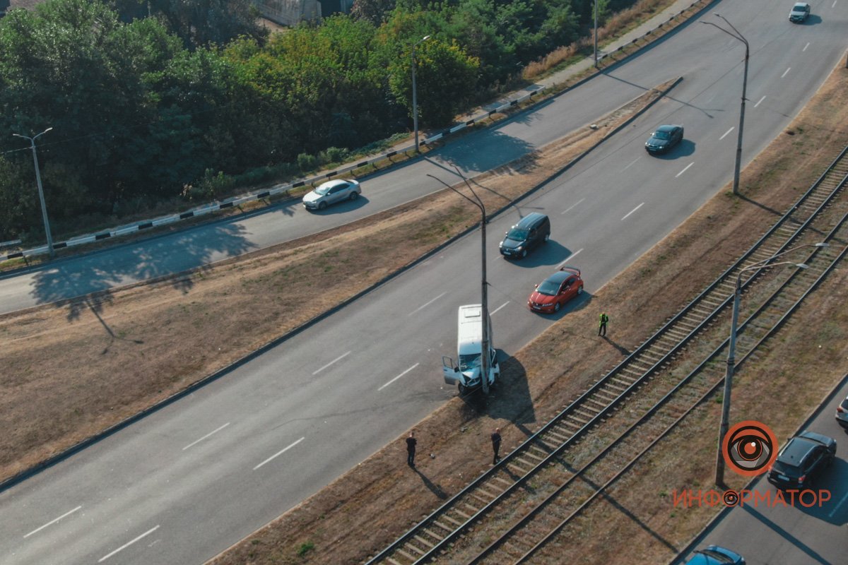 Вид на ДТП сверху 