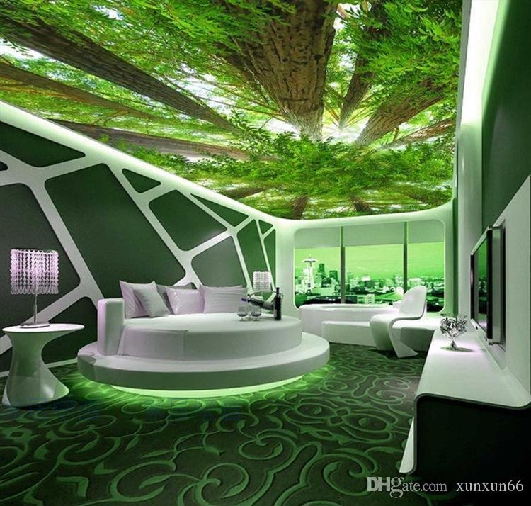 ТОП 5 идей: Как вдохнуть новую жизнь в помещение с помощью фотообоев для потолка 4