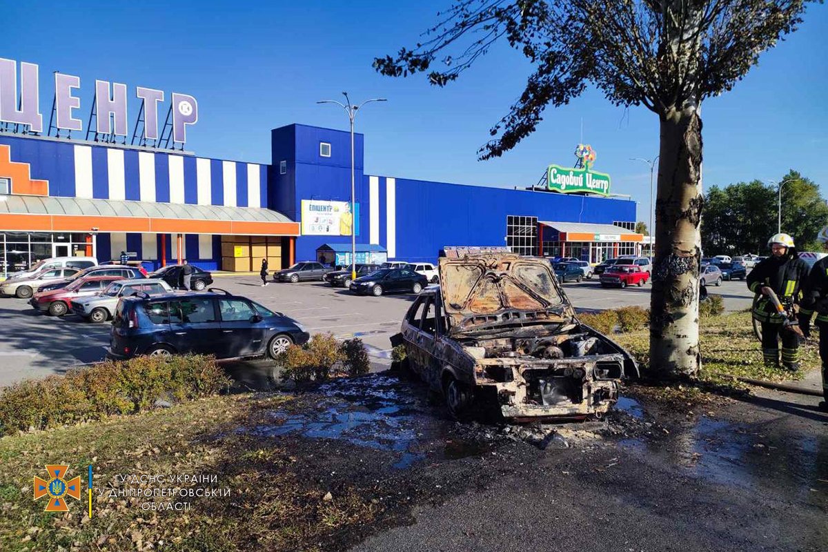 Появилось видео момента пожара