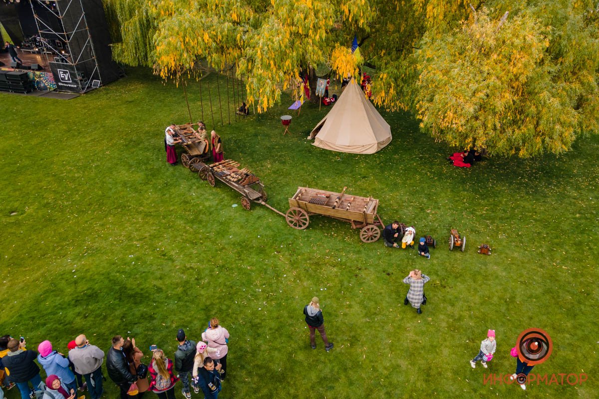 Вид на лагерь сверху 