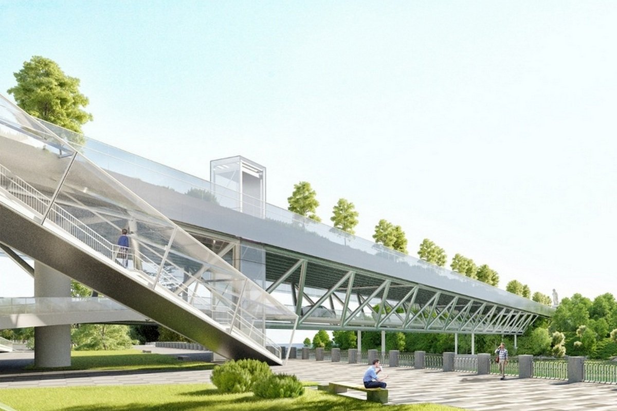 Концепция нового двухуровневого моста на Монастырский остров Концепция нового двухуровневого моста на Монастырский остров