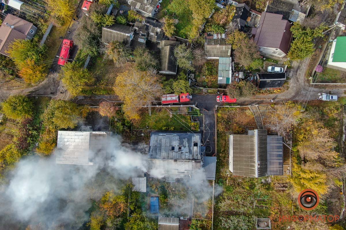 Здесь горел частный дом