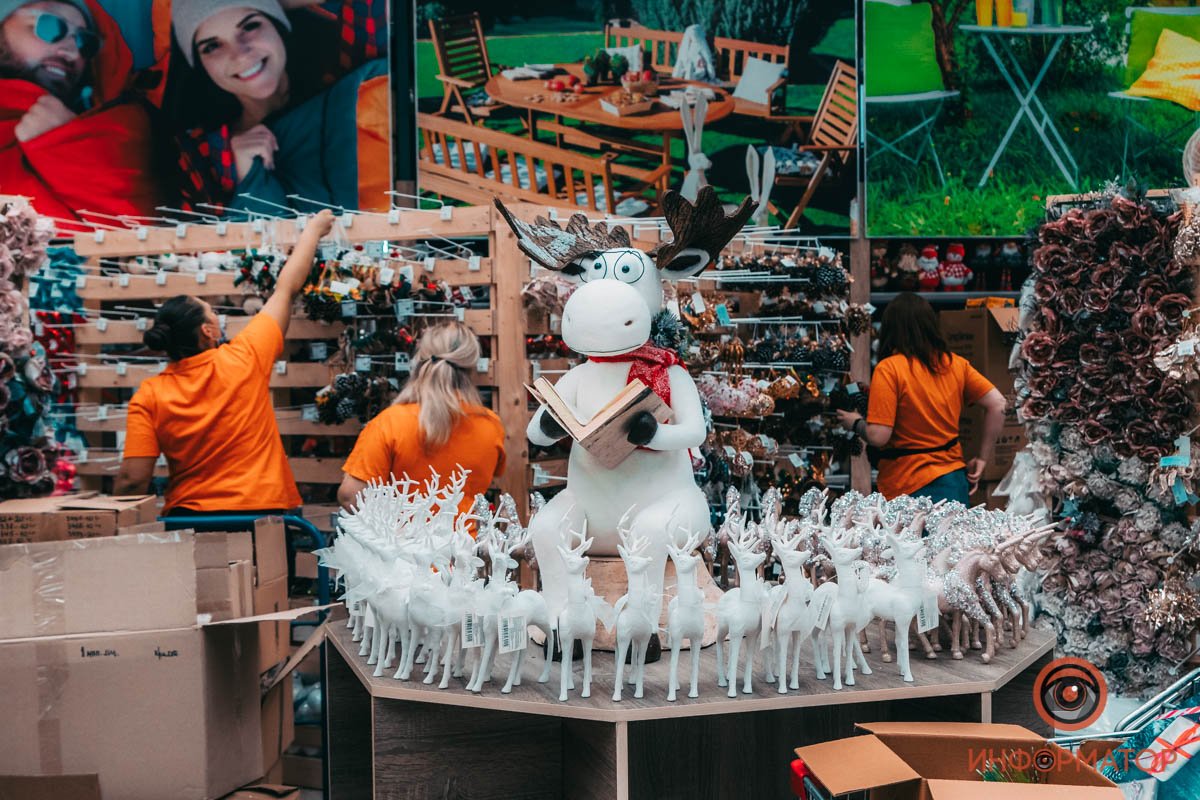 Читает новогоднюю сказочку 