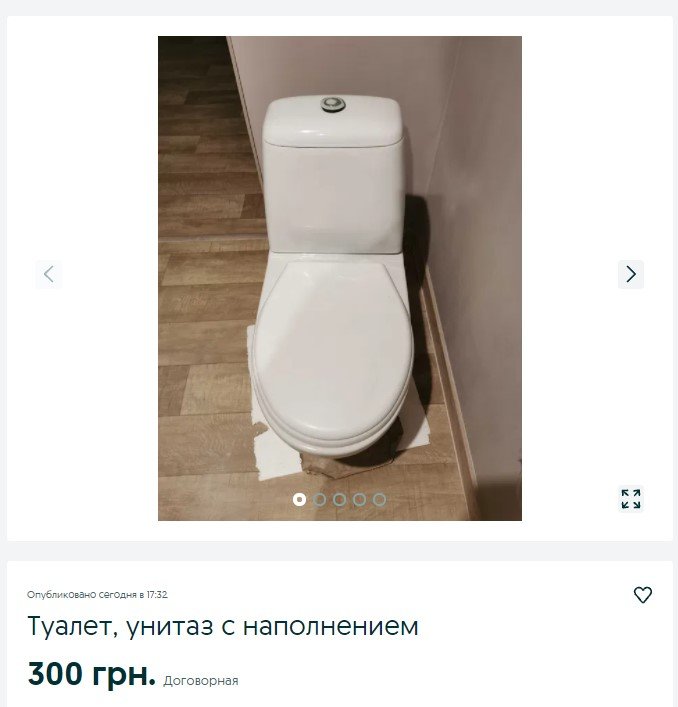 Самодельный обогреватель и унитаз с наполнением: топ странных вещей, которые можно купить в Днепре на OLX 3