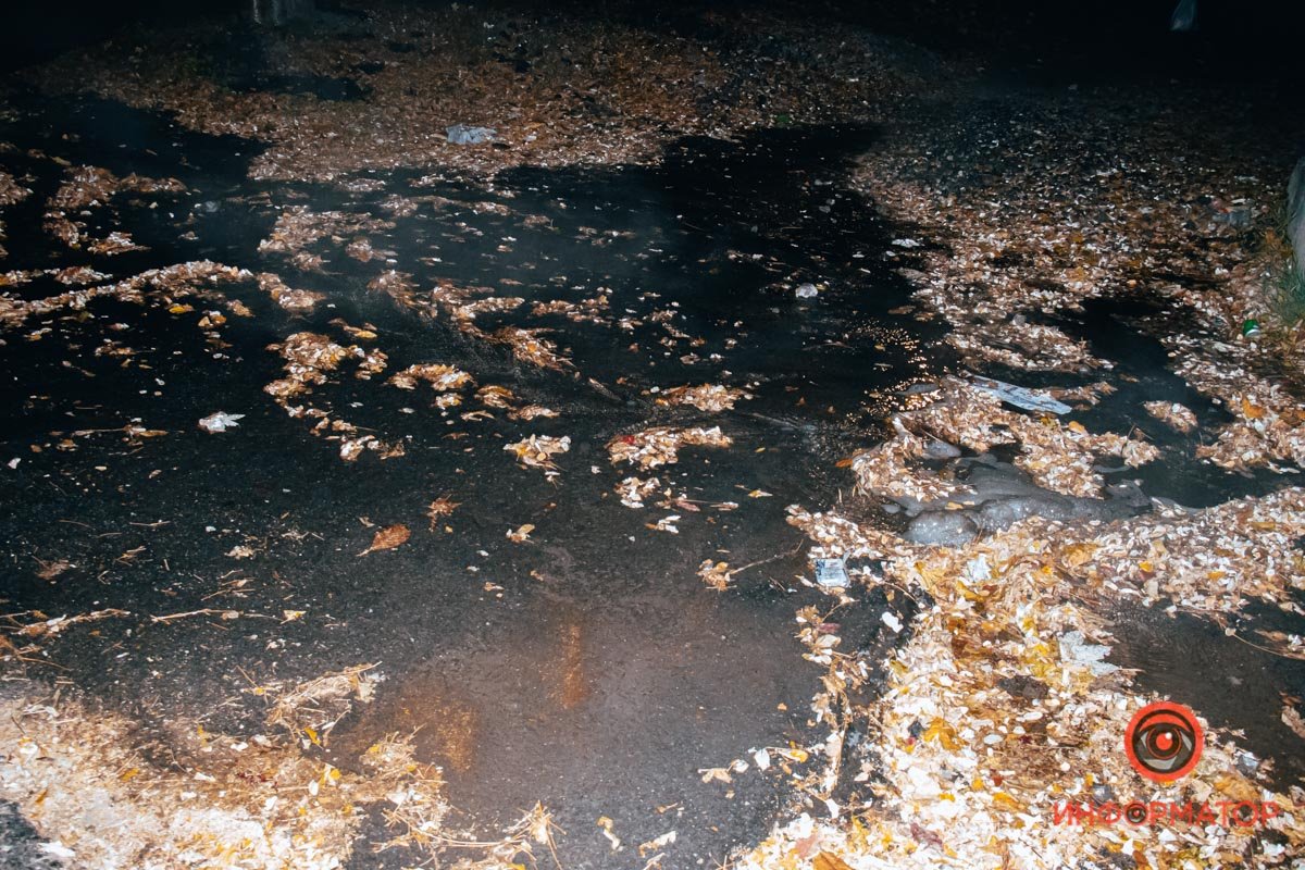 Вода заливает улицу