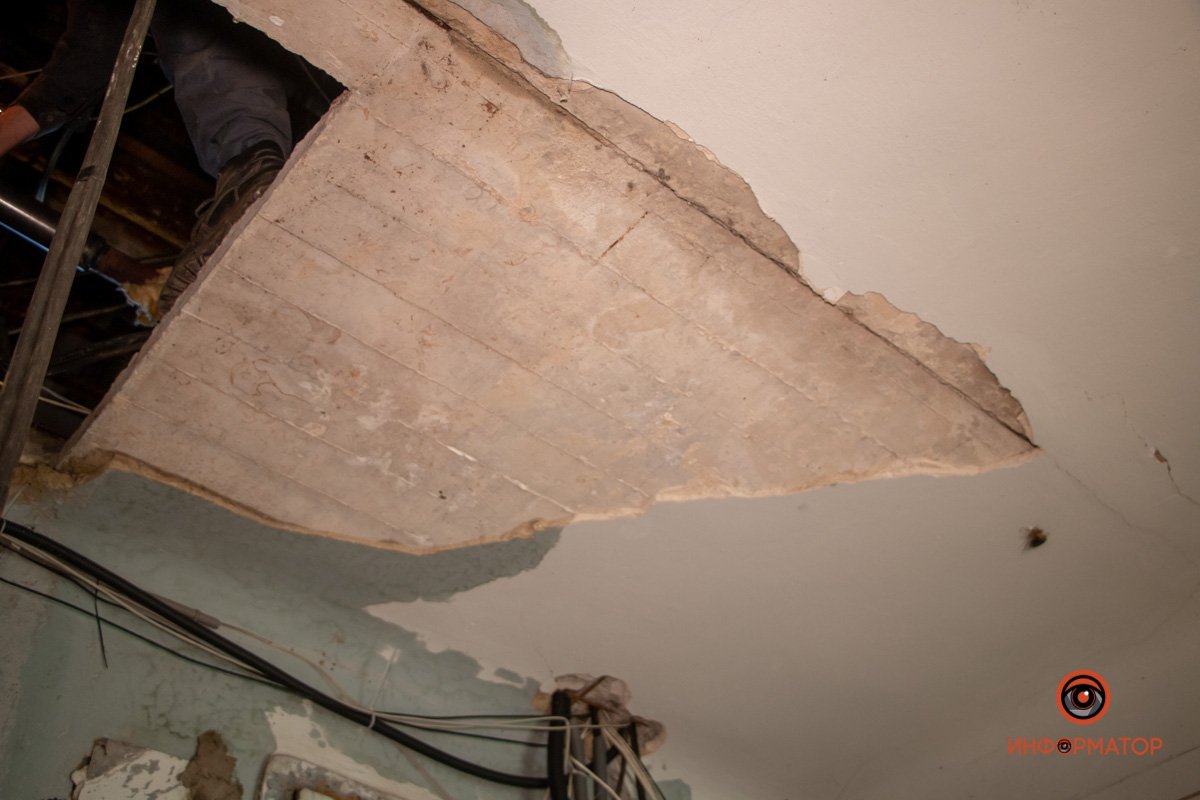 Чуть не упало на жительницу