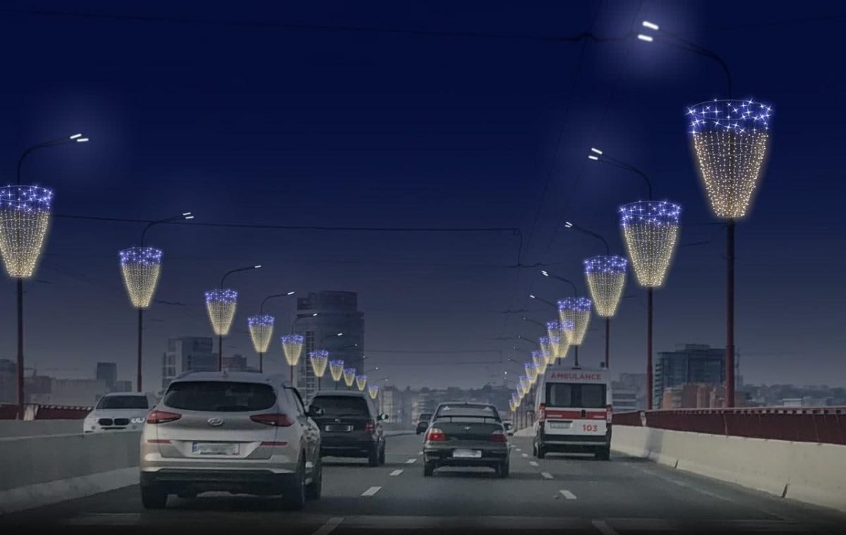 Декорации на Новом мосту