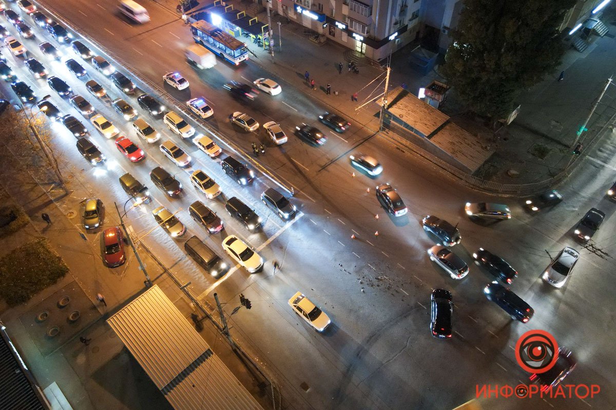 Образовалась большая пробка