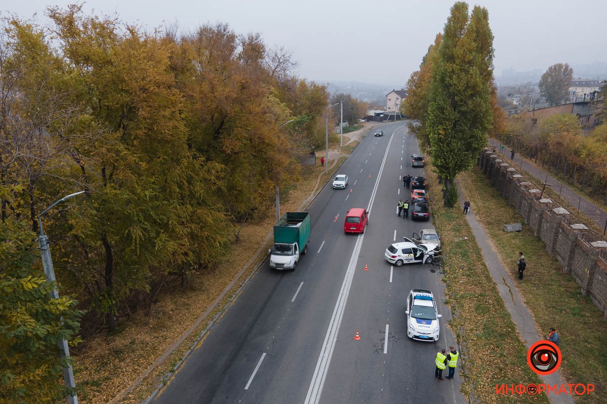 Правая полоса по Криворожской занята