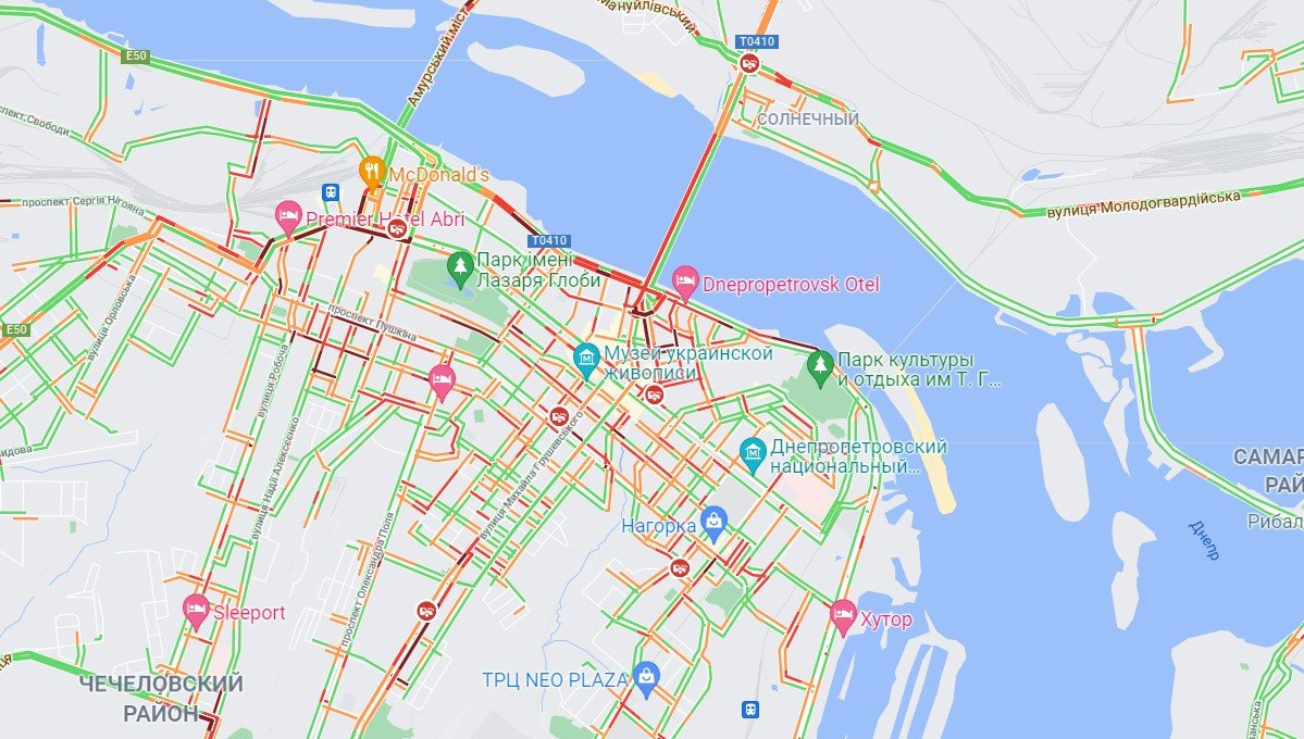 Правый берег почти не проездной