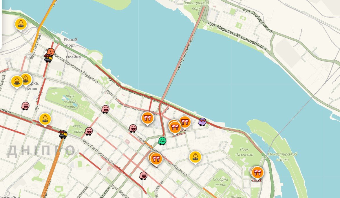 В районе центра очень плохо