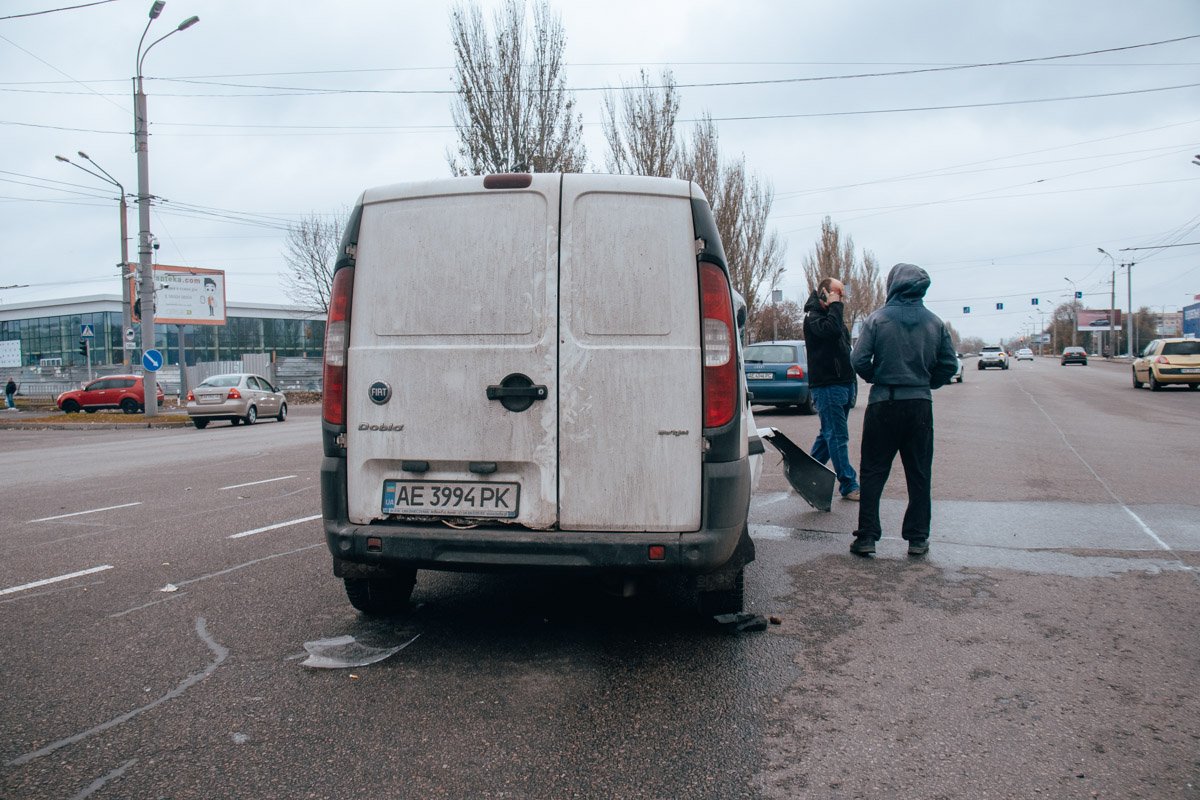 Fiat который двигался по Запорожскому шоссе