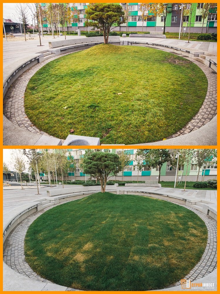 В Днепре вандалы испортили сквер на Слобожанском проспекте 13