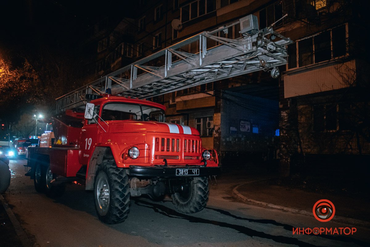 Пожарная техника на месте