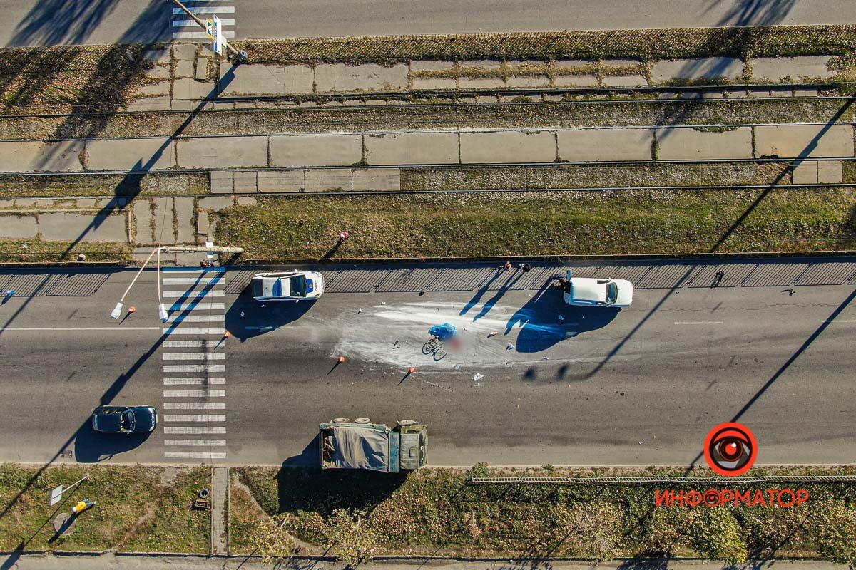 ДТП на Донецком шоссе сверху 