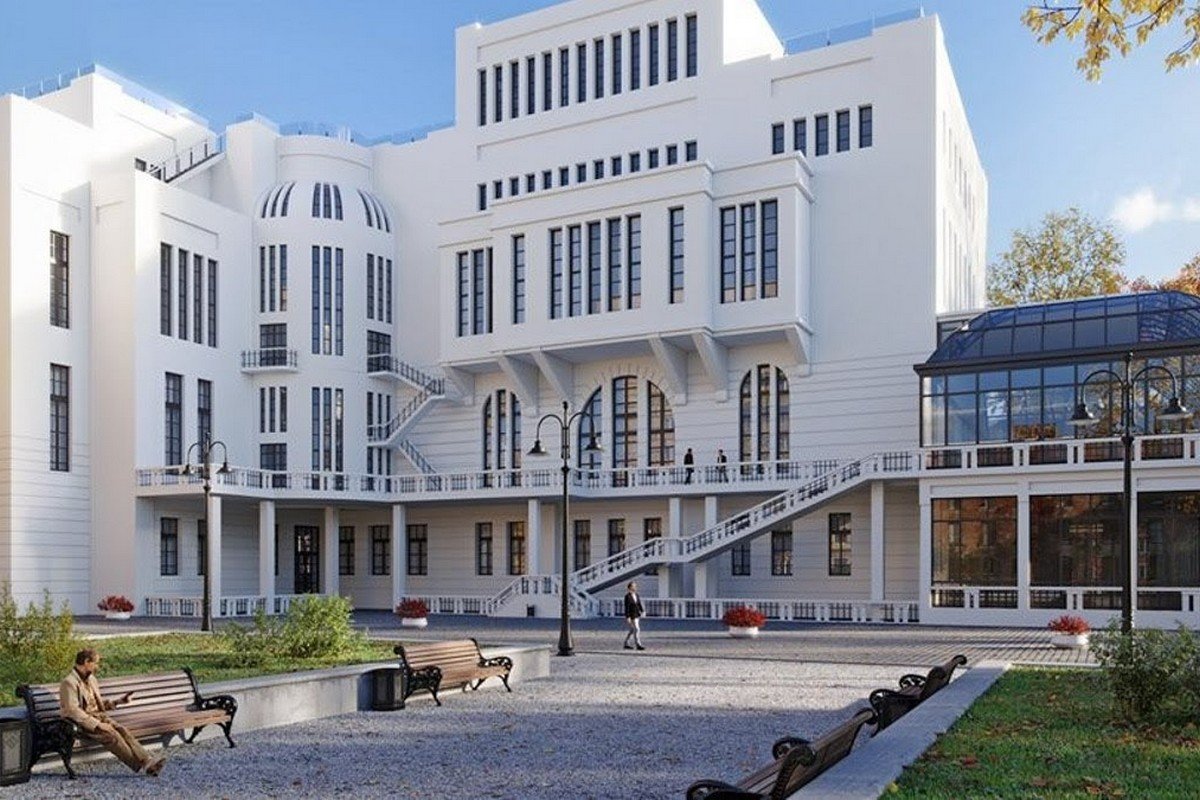 Здание филармонии со стороны памятника Тарасу Шевченко - проект реконструкции Здание филармонии со стороны памятника Тарасу Шевченко - проект реконструкции