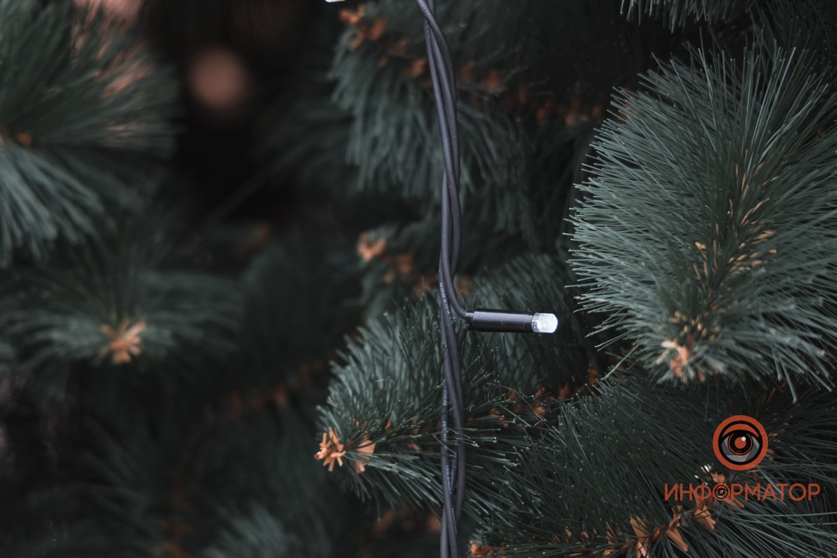 В Днепре возле "Вавилона" поставили новогоднюю елку 3