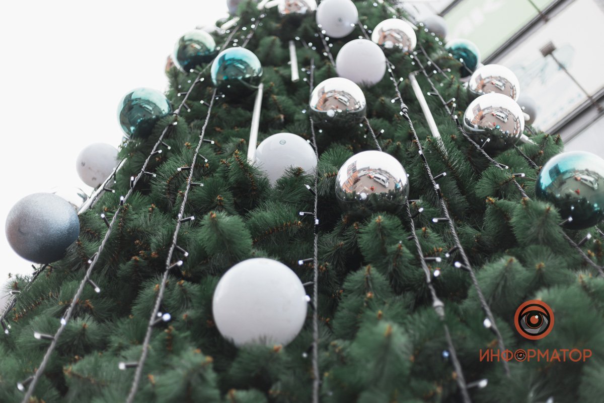 В Днепре возле "Вавилона" поставили новогоднюю елку 10