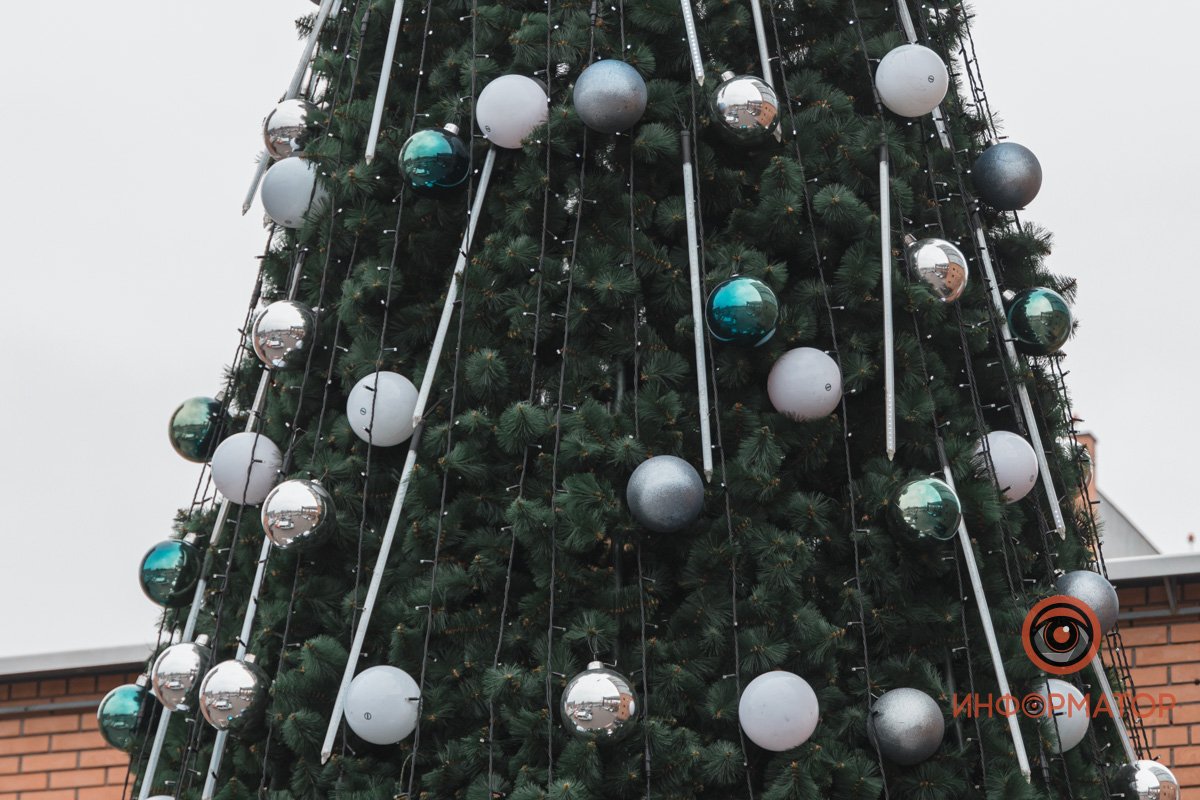 В Днепре возле "Вавилона" поставили новогоднюю елку 16