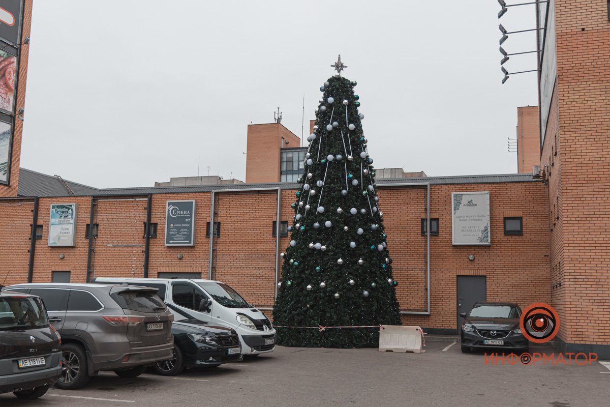 В Днепре возле "Вавилона" поставили новогоднюю елку 20