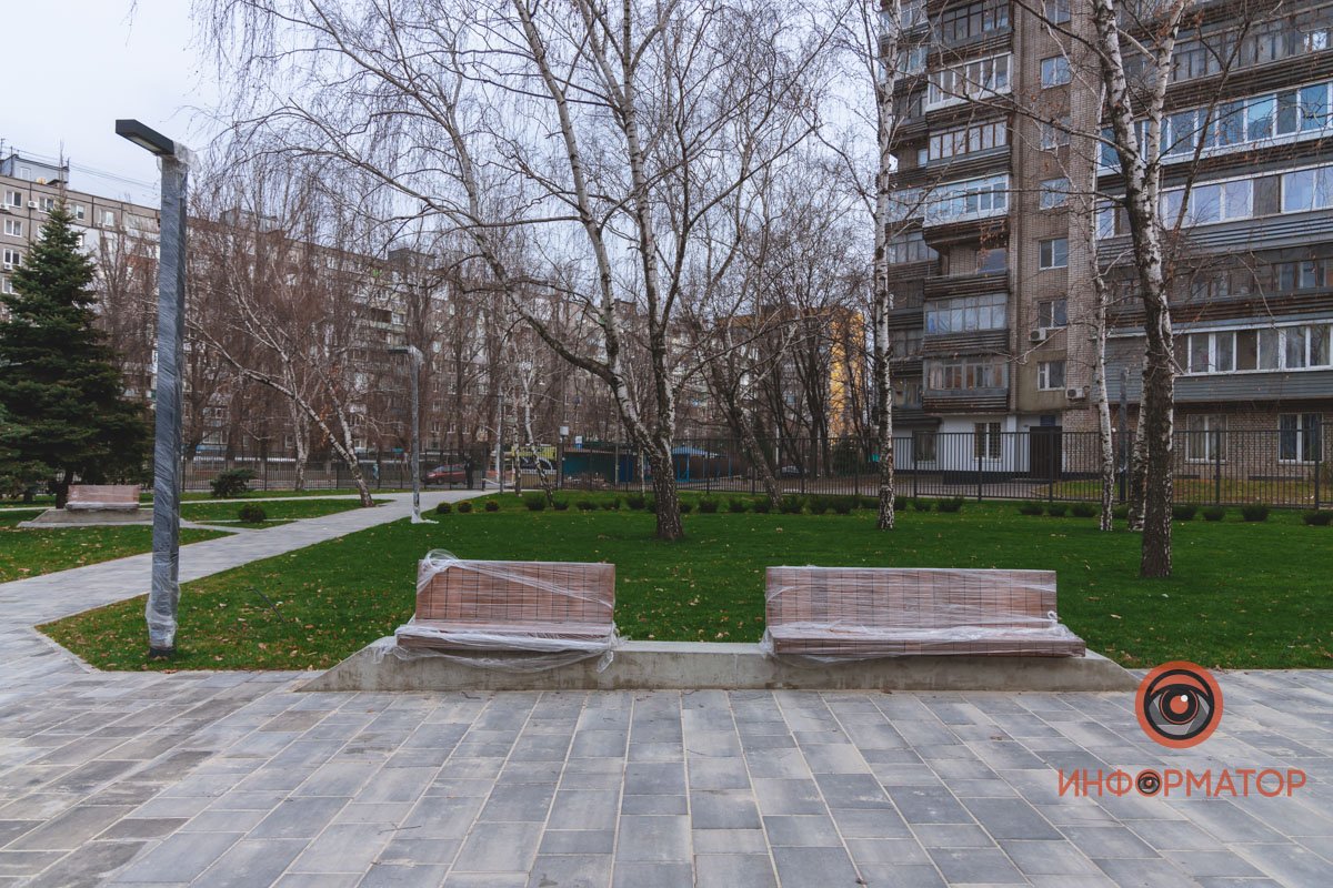 Новые скамейки