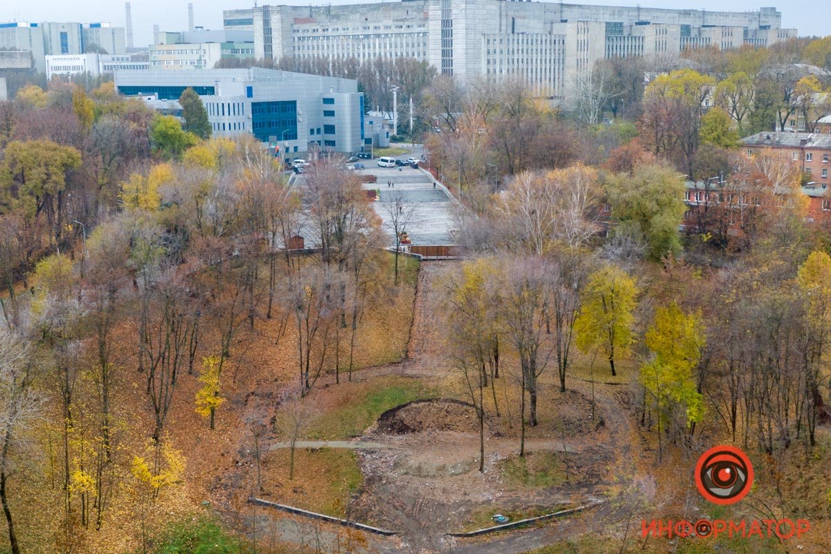 Реконструкция парка "Зеленый гай" продолжается Итоги: как изменился Днепр за 2021 год 23