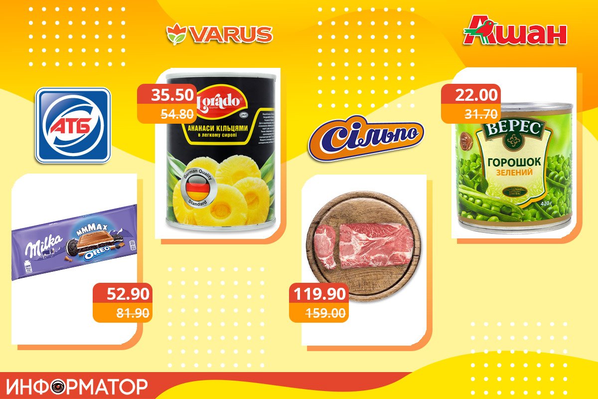 Акции на продукты в супермаркетах Днепра 2