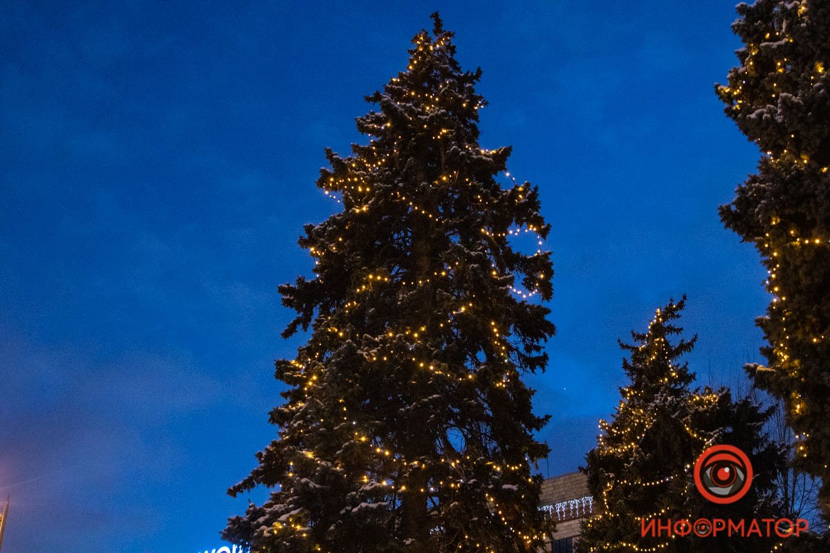 Днепр присыпало хлопьями снега 7