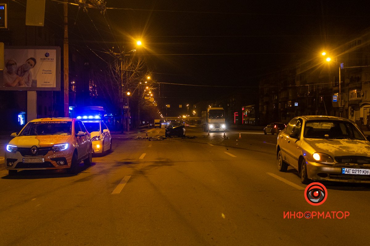 Авария произошла около 23:30