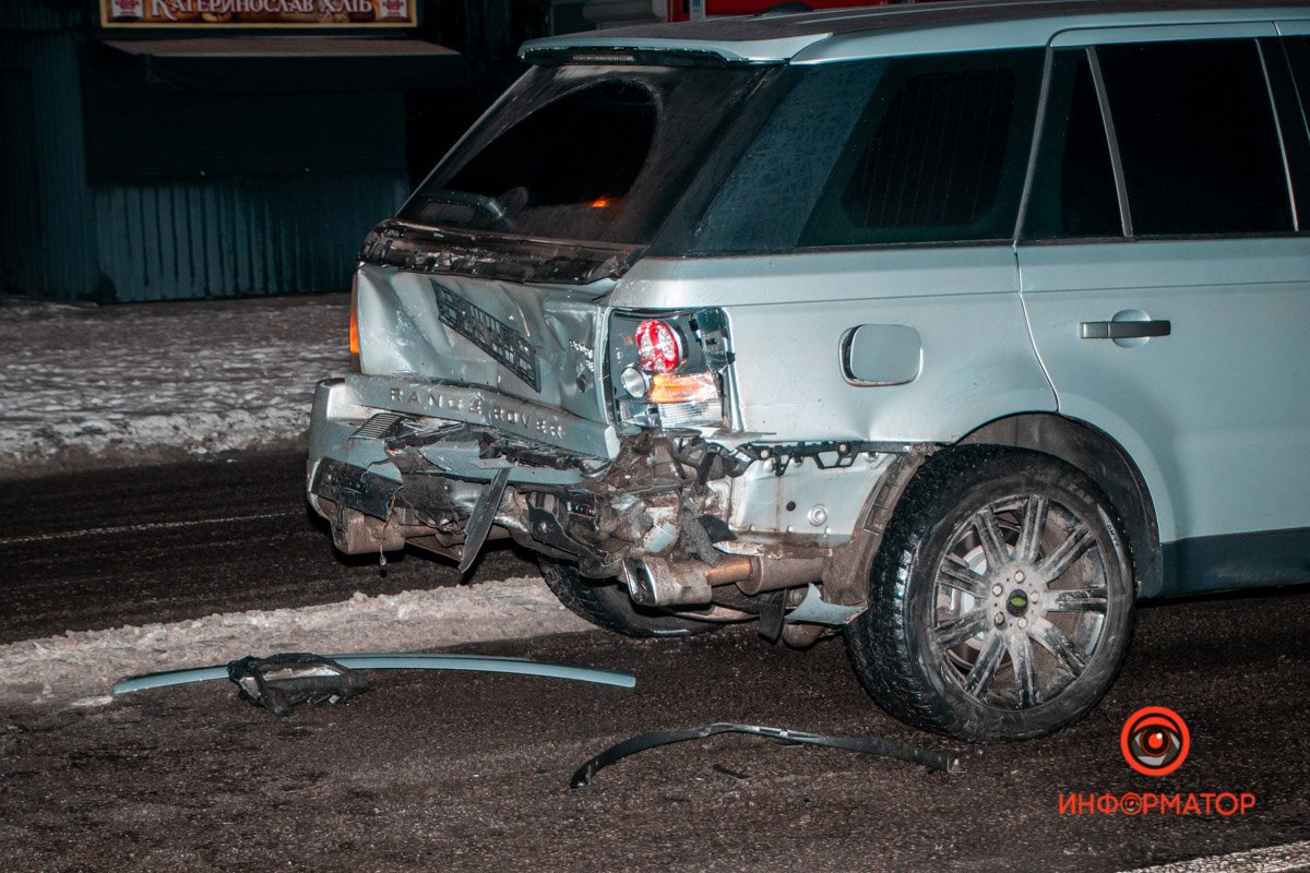 Повреждения Range Rover