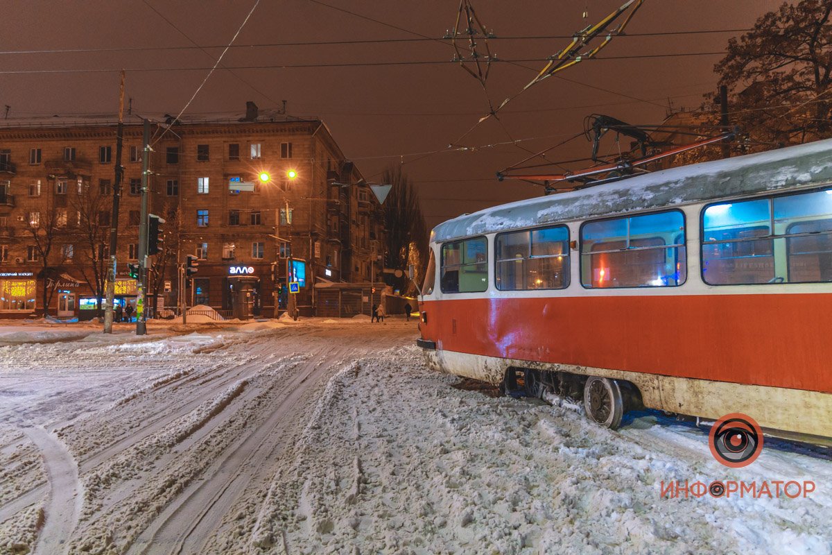 Трамвай возвращался в депо